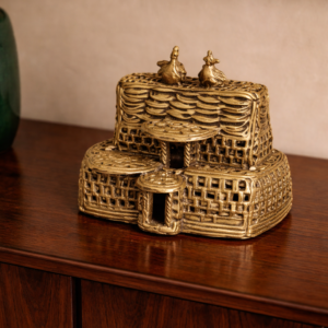 Handcrafted Dhokra Brass Bird House