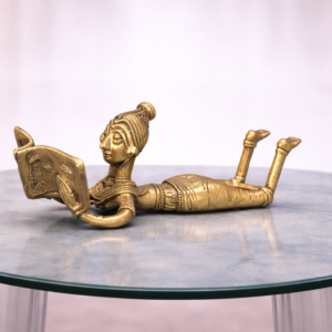 The Storyteller – Dhokra Brass Figurine
