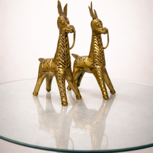 Handcrafted Dhokra Brass Horses  | Tribal Art Figurines