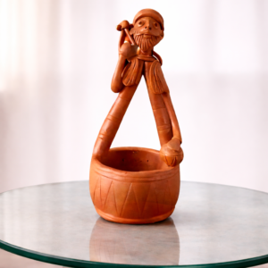 Terracotta Iktara Baul – Handcrafted Folk Musician by Claydok