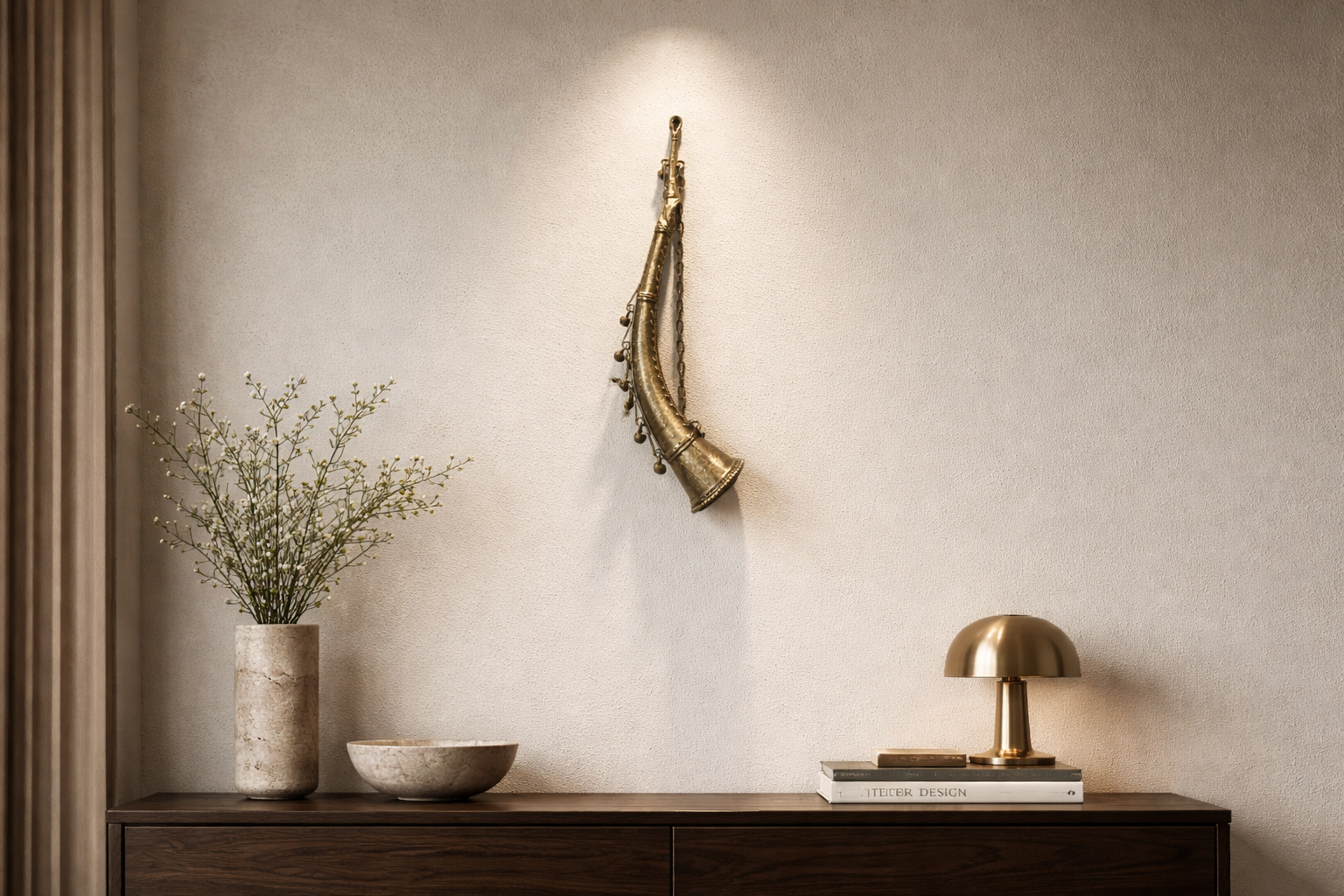 Handcrafted Brass Nadaswaram Wall Hanging