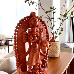 Terracotta Durga Atchala Idol – Standing Form 