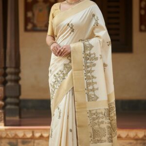ELEGANT ASSAM SILK SAREE WITH TRADITIONAL MOTIFS