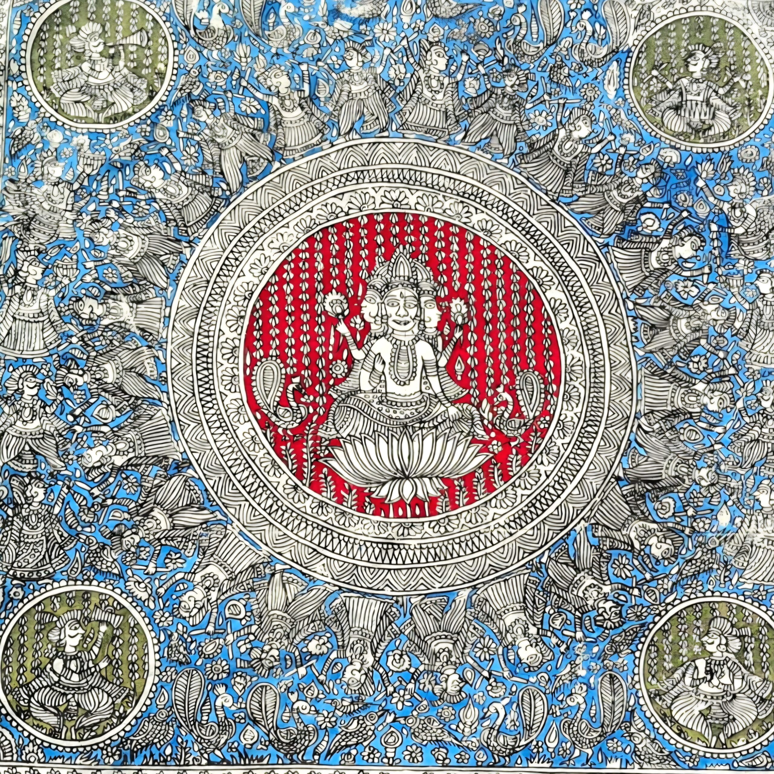 Sacred Lotus Mandala – Mata ni Pachedi