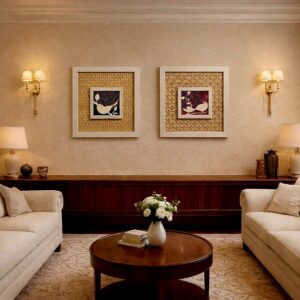 Handcrafted Acrylic & Clay Bird Wall Art – Set of