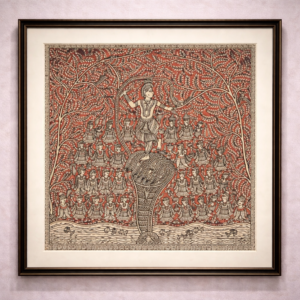 “Nritta on the Serpent: Krishna in Yamuna”