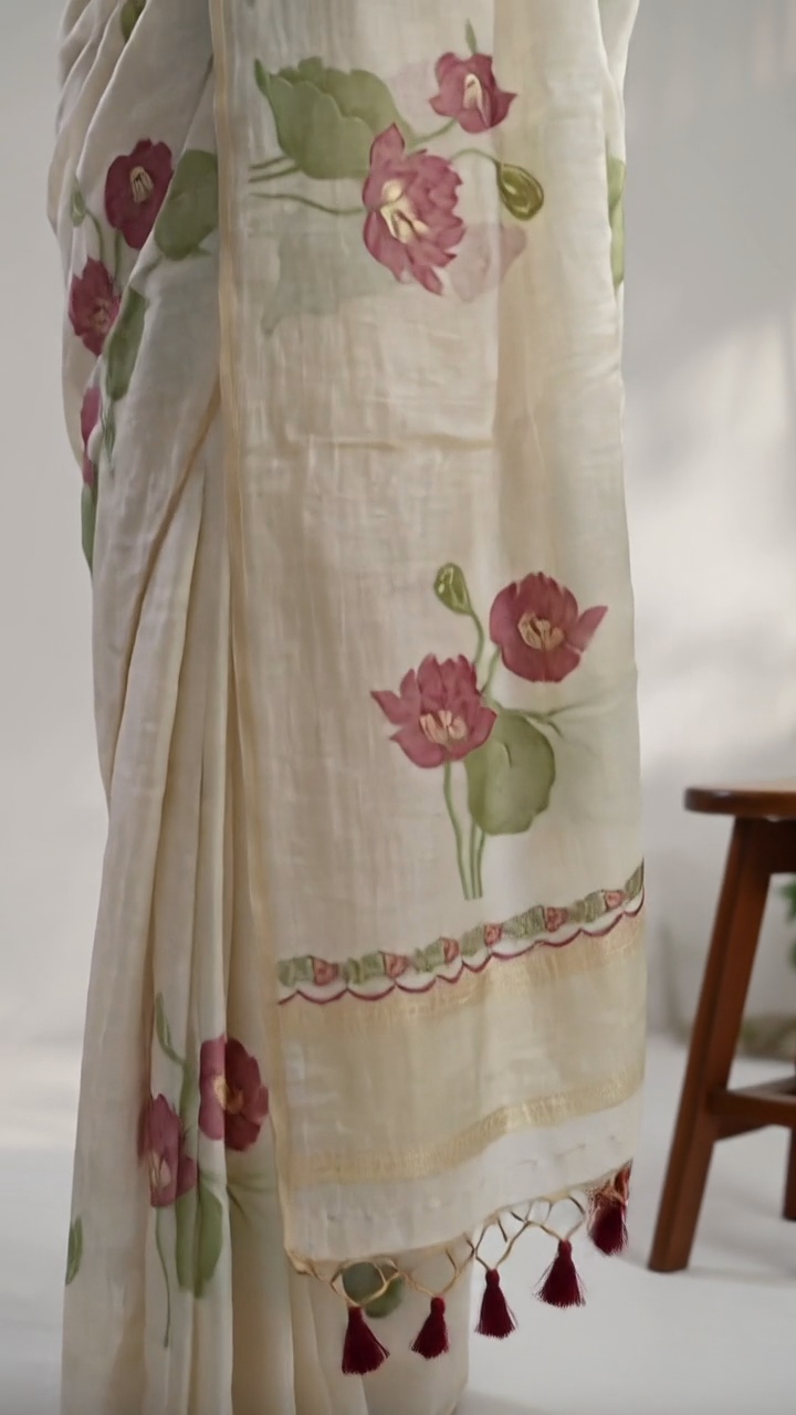 Padma Blossom Handwoven Saree - Image 2