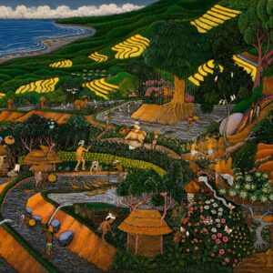 Penebel Young Village Original Painting