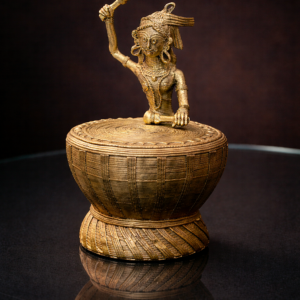 Dhokra Nagara Musician Box – Handcrafted Brass Decor