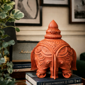 Four Headed Bonga Hati – Handcrafted Terracotta Elephant (20 inch | 40 kg)