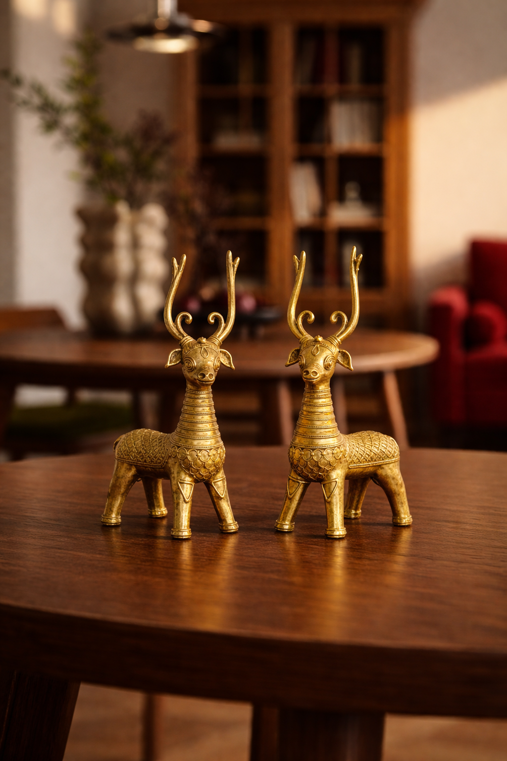 Dhokra Brass Deer Pair - Image 4